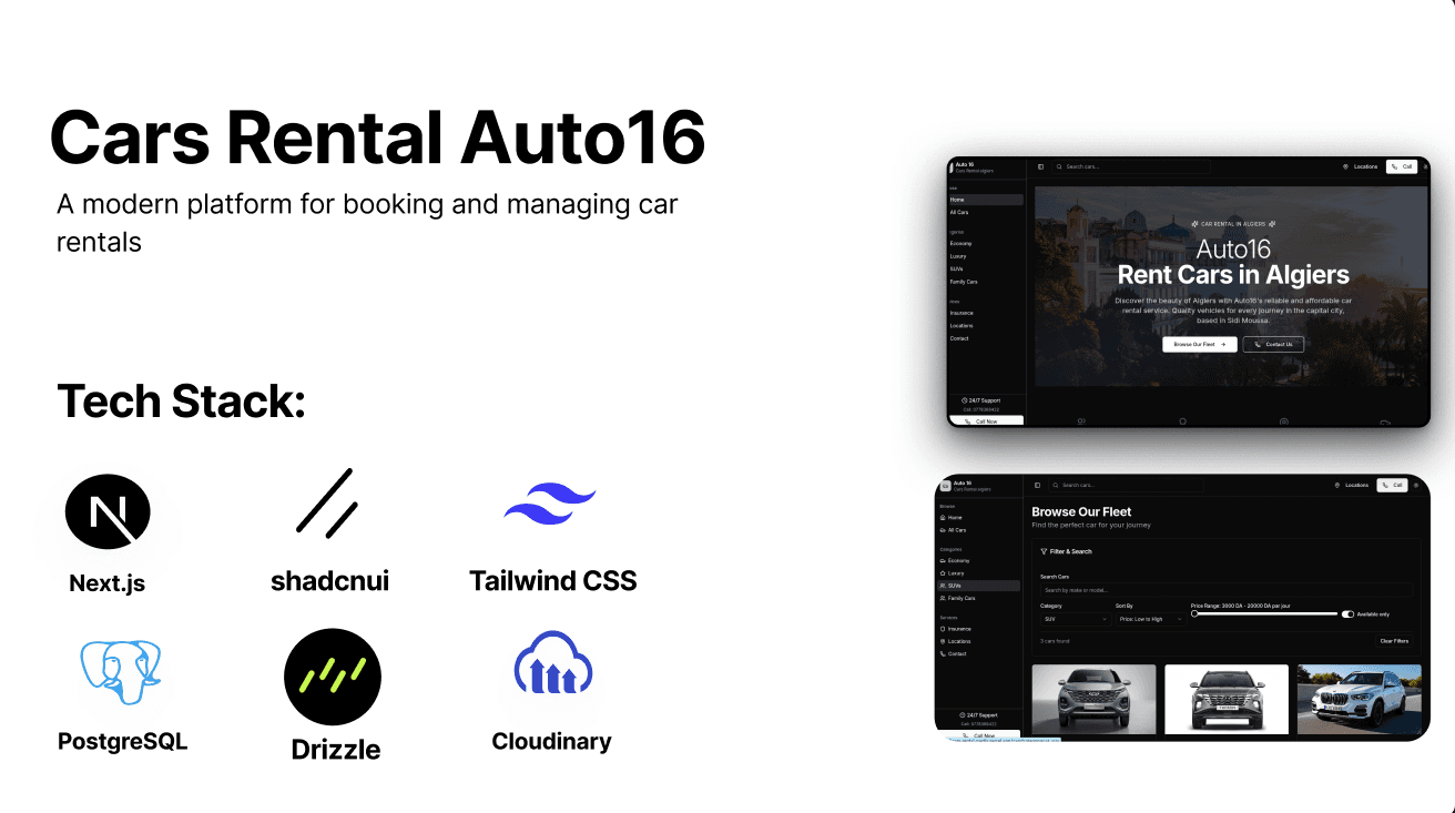 cars rental website next js